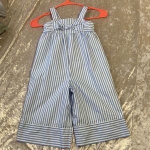 Janie and Jack Striped jumpsuit